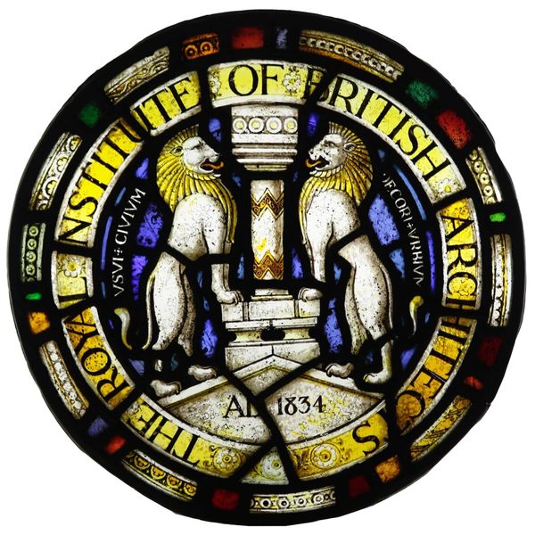 Stained Glass Roundel of The Royal Institute of British Architects