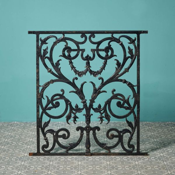 Victorian Cast Iron Scrolling Railing Panel
