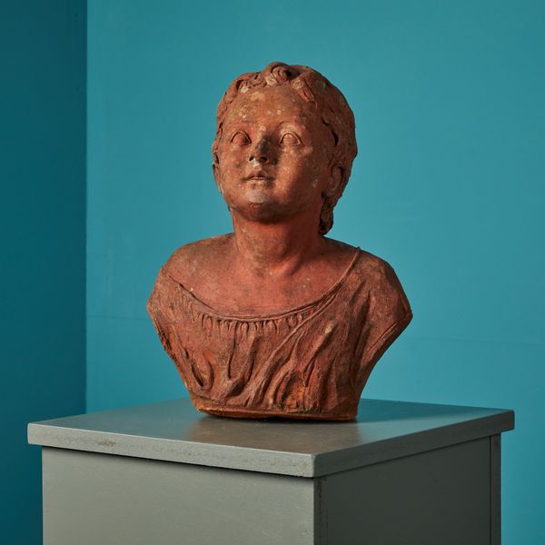 Antique Terracotta Bust of a Cherub