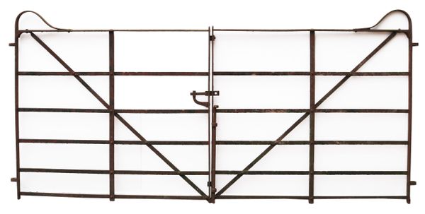 A Set of Reclaimed Georgian Wrought Iron Driveway Gates 276cm (9″)