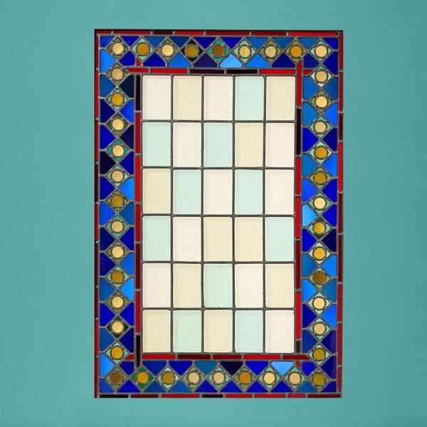Large Reclaimed Medieval Style Stained Glass Window