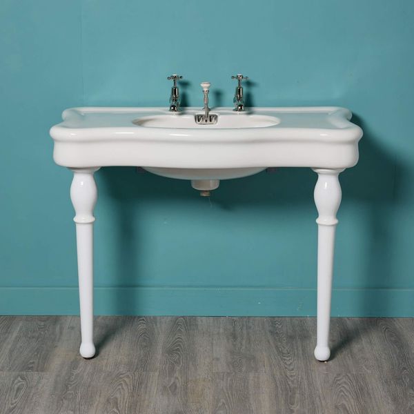 Antique French Jacob Delafon Sink on Legs