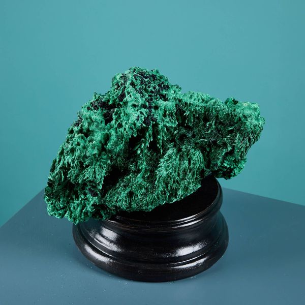 Large Natural Silky Fibrous Malachite Specimen