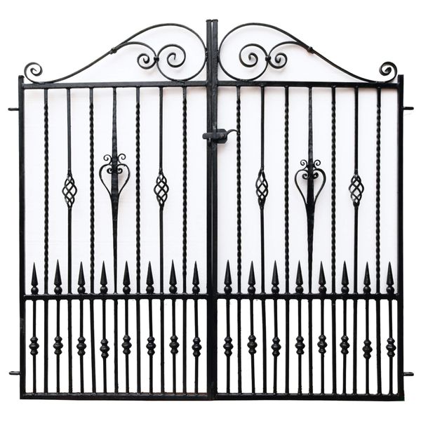 Set of Decorative Wrought Iron Garden Gates