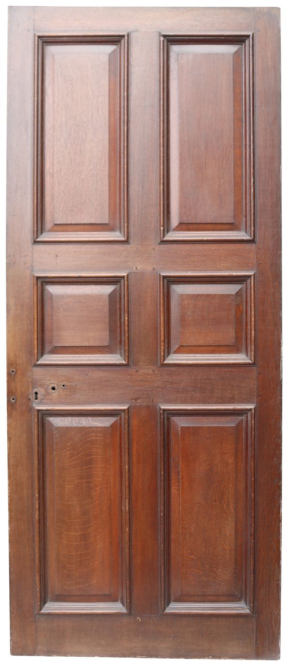 An Antique English George III Oak Door