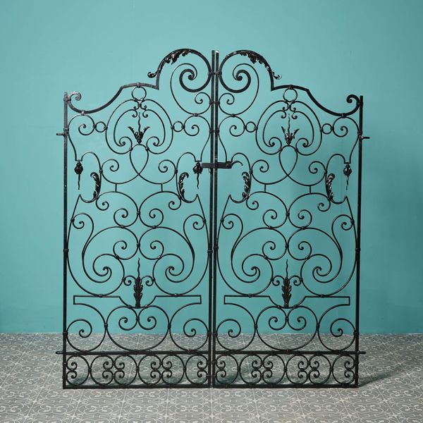Set of Reclaimed French Scrolling Garden Gates