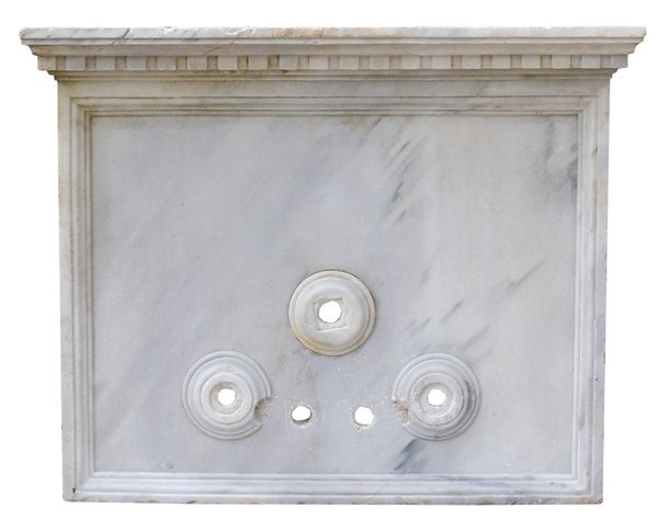 18th Century Italian Carrara Marble Wall Fountain