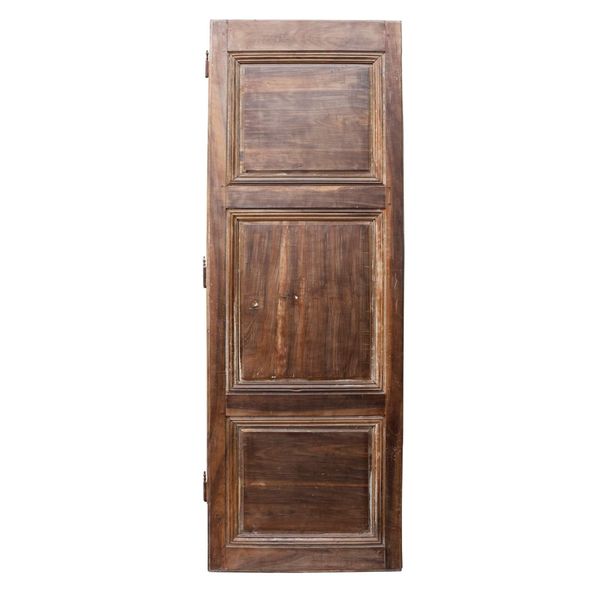 Tall Antique Rustic French Walnut Door