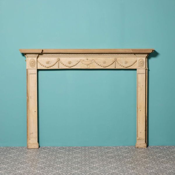 Antique Adam Style Pine Fire Surround