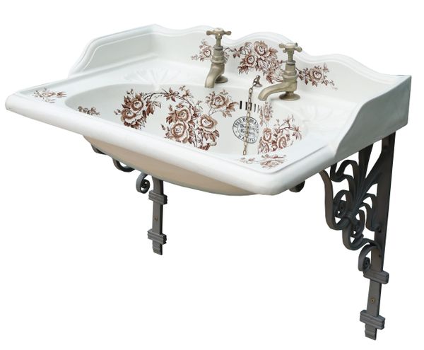 A Reclaimed English Transfer Printed Basin or Sink