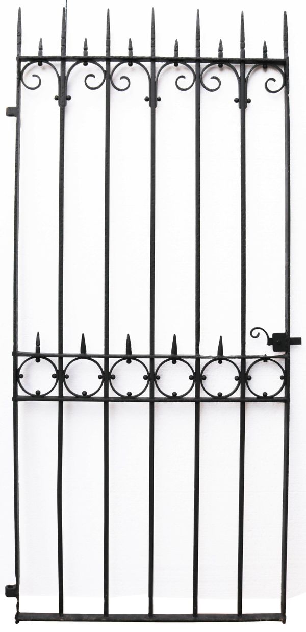 Tall Reclaimed Wrought Iron Side Gate