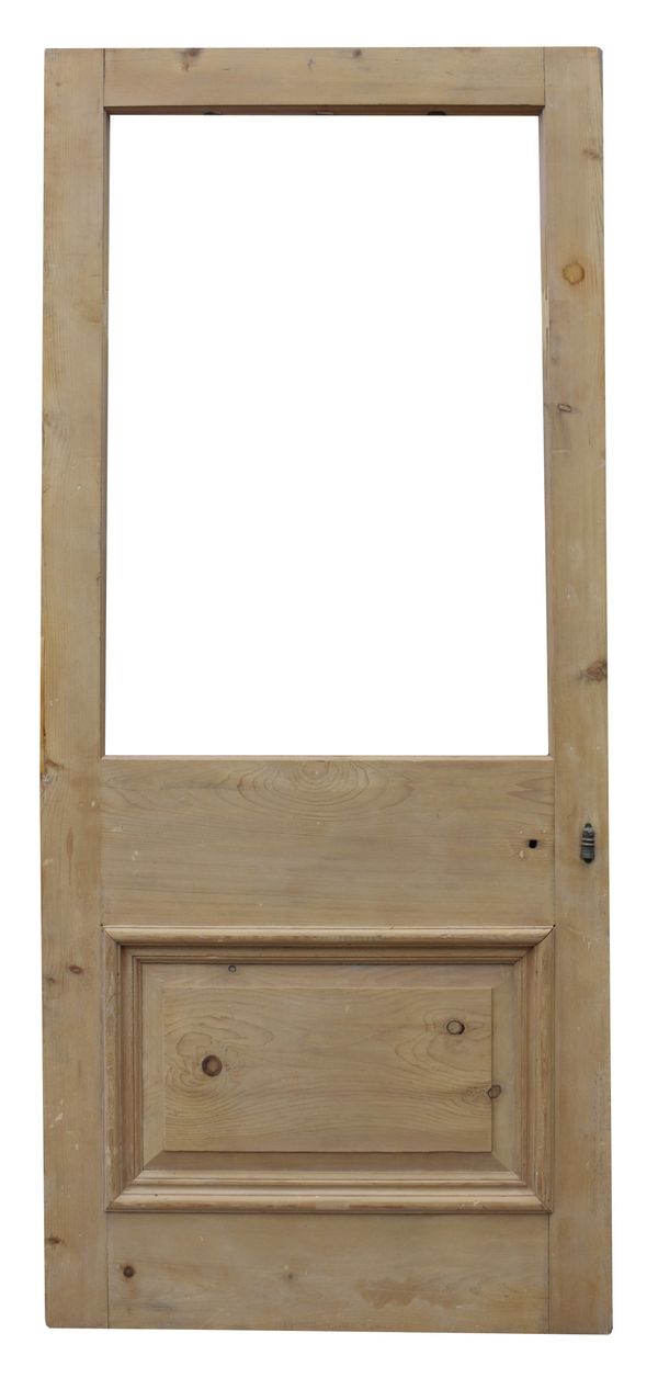 A 19th Century Stripped Pine Exterior or Front Door