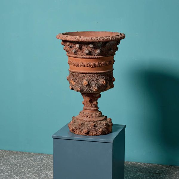 Antique Terracotta Garden Urn Planter