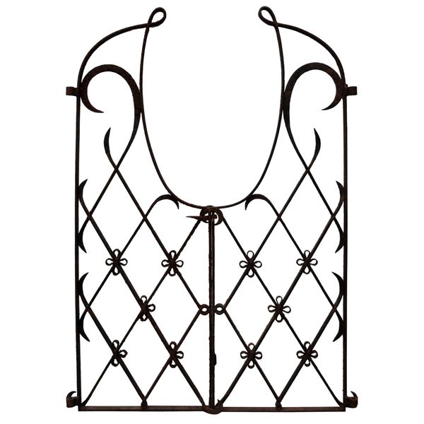 Set of Tall Unusual Reclaimed Wrought Iron Garden Gates