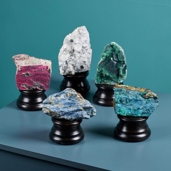 Collection of 5 Natural Mineral Specimens