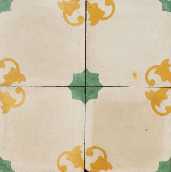 Reclaimed Patterned Encaustic Cement Floor or Wall Tiles 1.5 m2 (16 ft2)