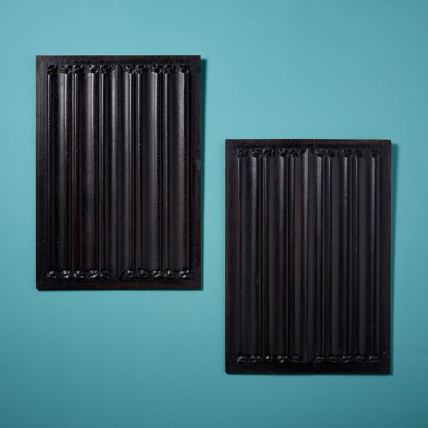 Pair of 19th Century Carved Oak Linenfold Panels (1 of 2)