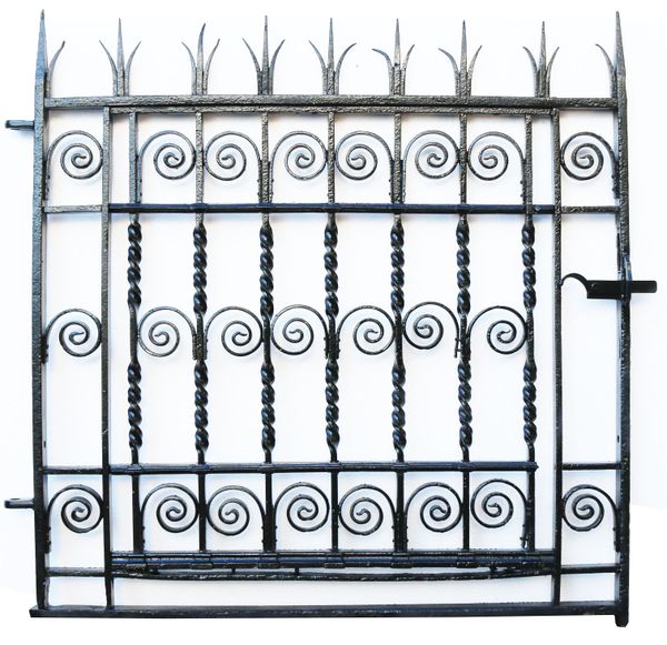 A Georgian Wrought Iron Pedestrian Gate