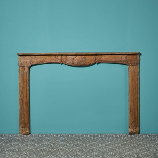 French 18th Century Wooden Louis XV Fireplace