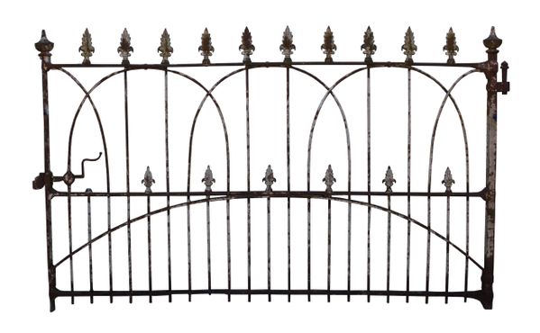 An Antique English Wrought Iron Estate Gate