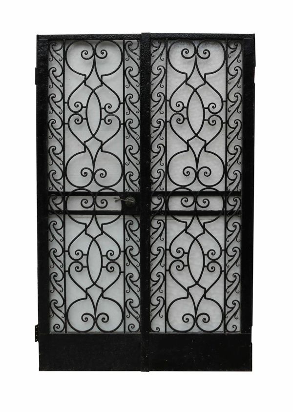 A Pair of Antique Wrought Iron Pedestrian Gates