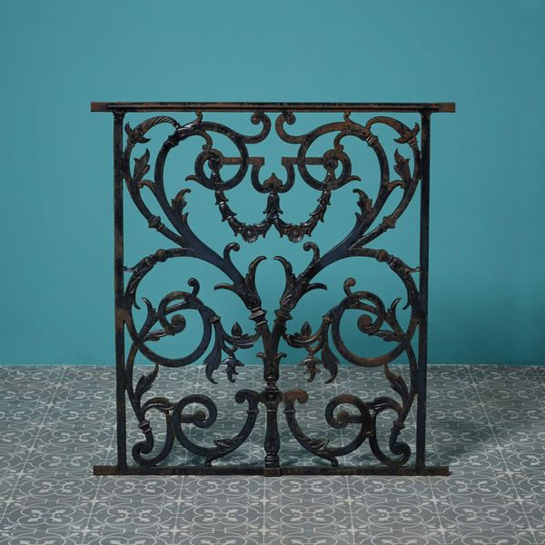 Victorian Cast Iron Decorative Railing Panel