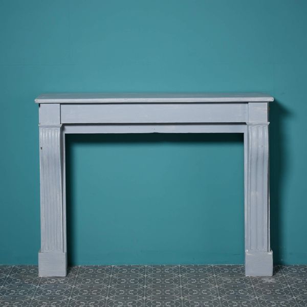 Antique Painted French Timber Fireplace