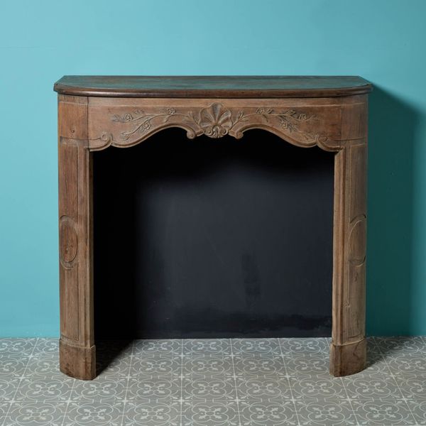 Antique 19th Century French Oak Fireplace