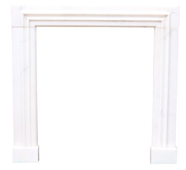 Antique White Statuary Marble Fire Surround