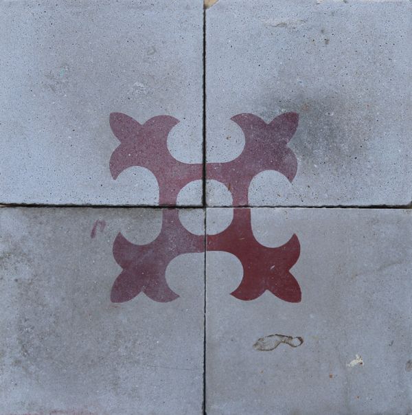 Reclaimed Patterned Encaustic Floor Tiles 1.12 m2 (12 sq ft)