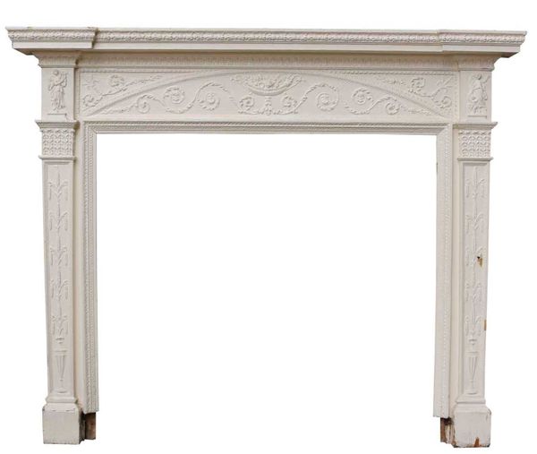 An Antique Adam Style Fire Surround