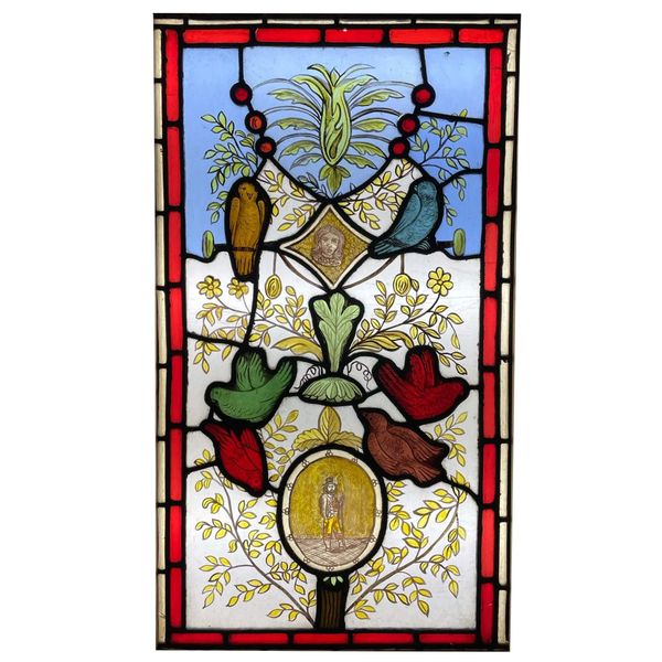 Reclaimed Victorian Stained Glass Window