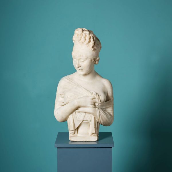 Carved Marble Bust of Madame Récamier After the Antique