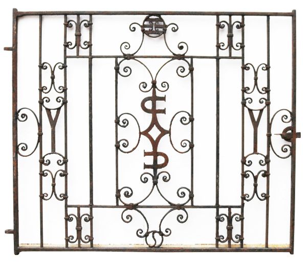 Antique Wrought Iron Garden Gate