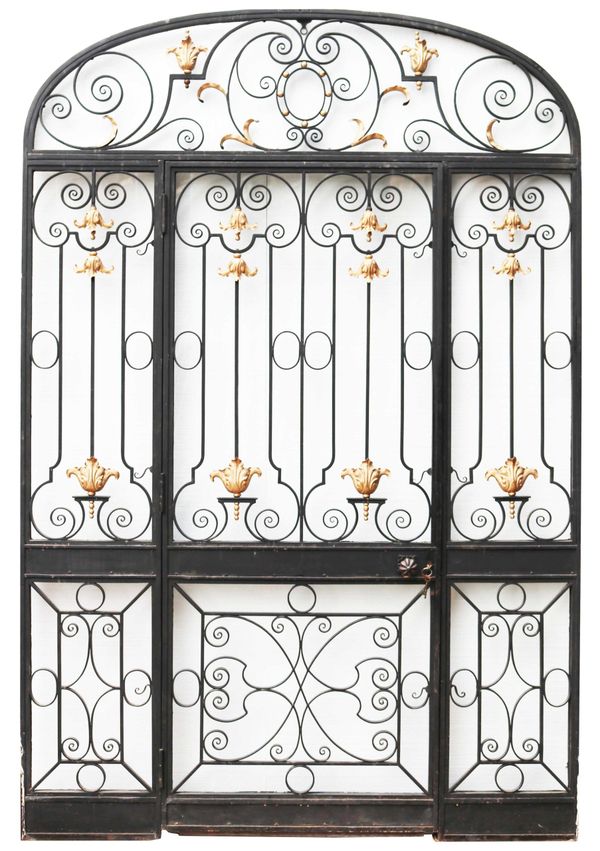 A Reclaimed Glazed Wrought Iron Entrance-way