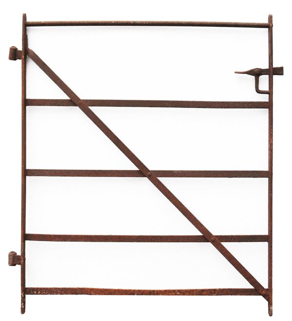 Georgian Wrought Iron Strap Work Gate