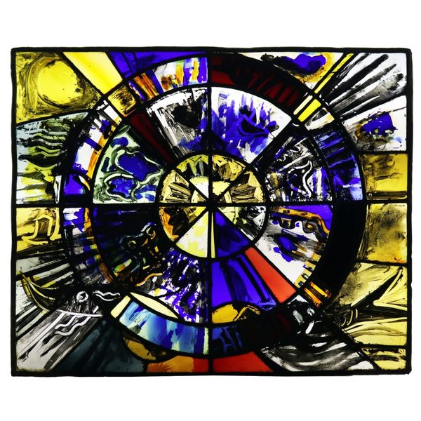 Patrick Reyntiens (B.1925) Modern Stained Glass Window