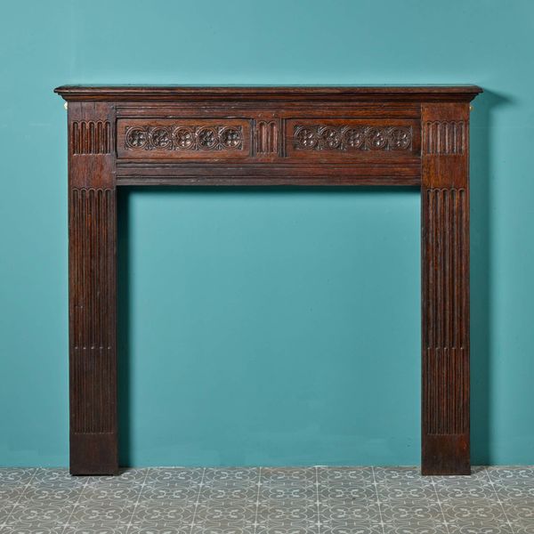 Jacobean Style English Oak Fireplace