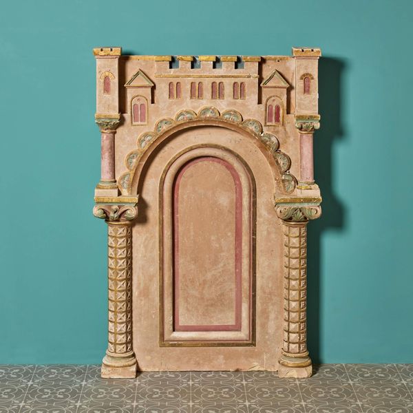 Painted French Caen Stone Architectural Model