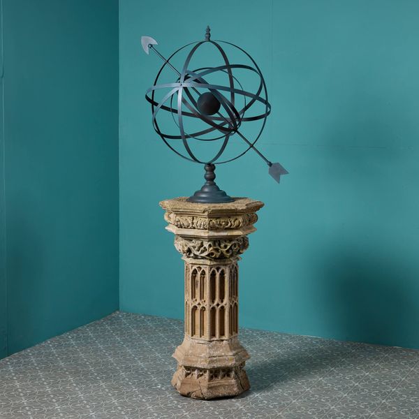 Austin & Seeley Gothic Style Armillary Sundial