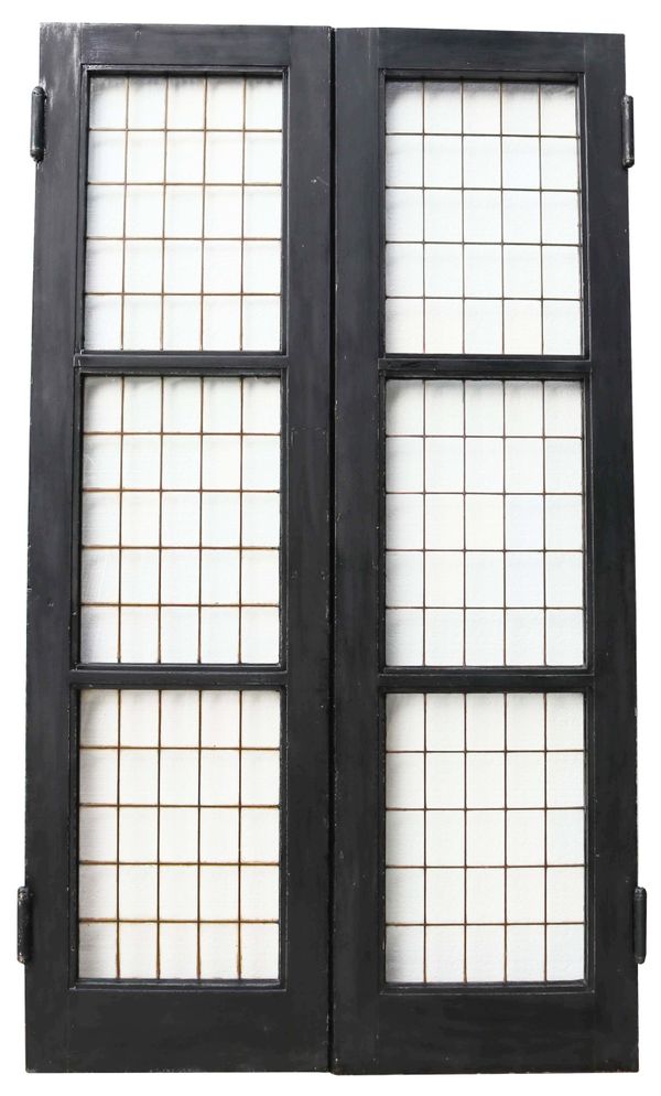 A Set of Reclaimed Copper Light Double Doors (13 sets available)