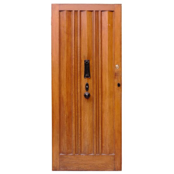 Reclaimed 1930s Oak Front Door with Bell