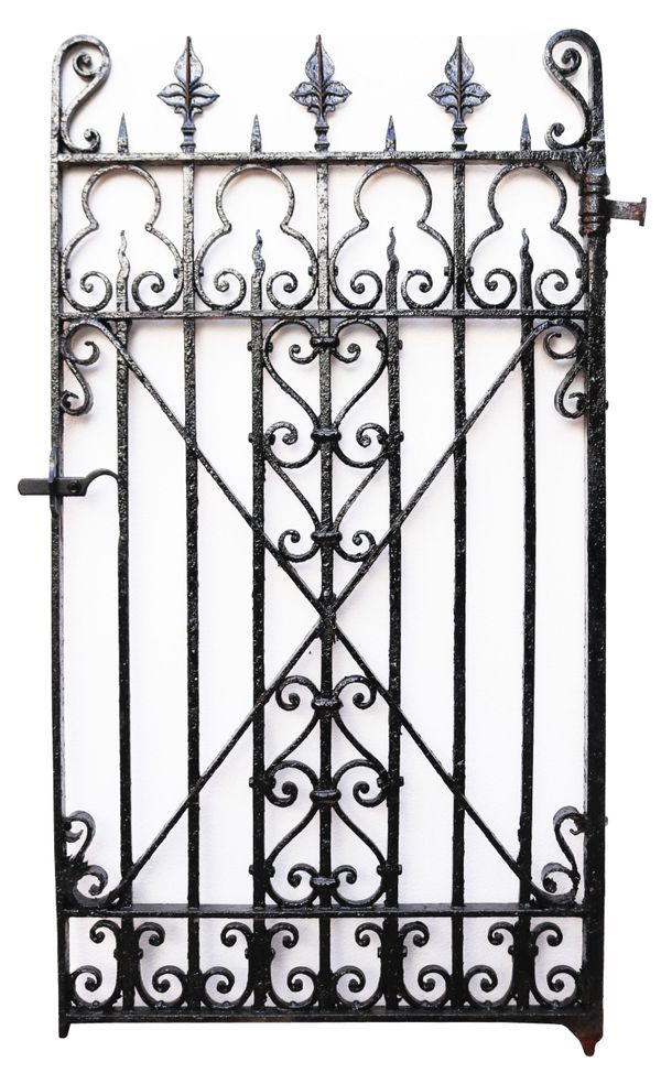 Antique Wrought Iron Pedestrian Gate