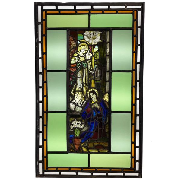 19th Century Religious Stained Glass Window