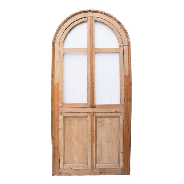 Tall Antique Arched Georgian Alcove Cupboard Door