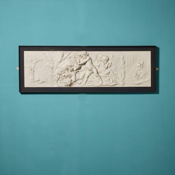 Reclaimed 20th Century Neoclassical Style Plaster Wall Plaque