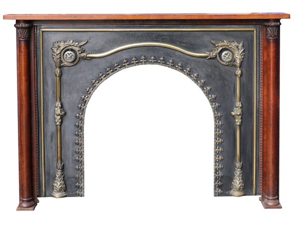 An Antique English Regency Style Fireplace