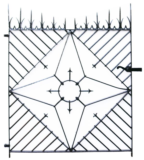 Antique Wrought Iron Garden Gate