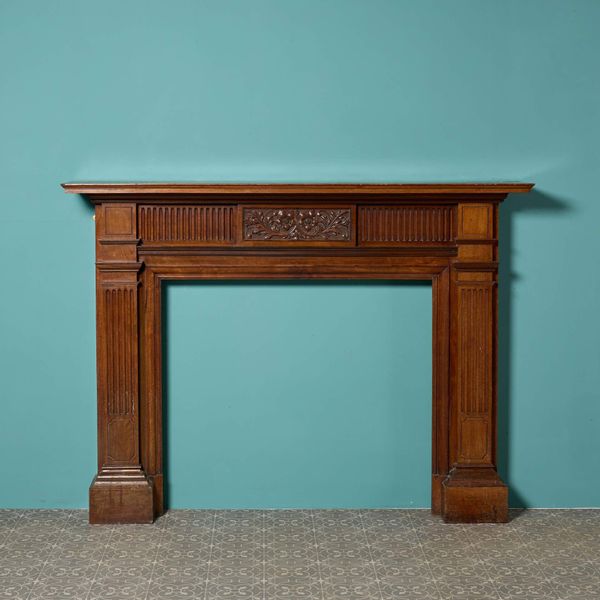 Antique Victorian Carved Timber Fire Surround