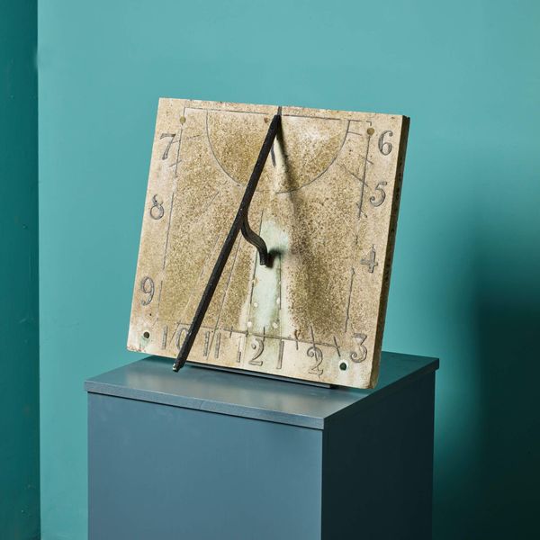 Antique 19th Century Square Marble Sundial